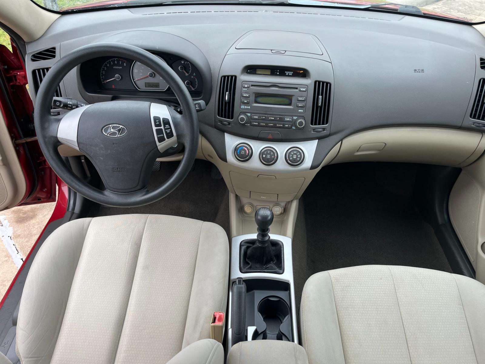 2008 red /TAN Hyundai Elantra GLS (KMHDU46D78U) with an 2.0L L4 DOHC 16V engine, Manual transmission, located at 14700 Tomball Parkway 249, Houston, TX, 77086, (281) 444-2200, 29.928619, -95.504074 - Photo #10